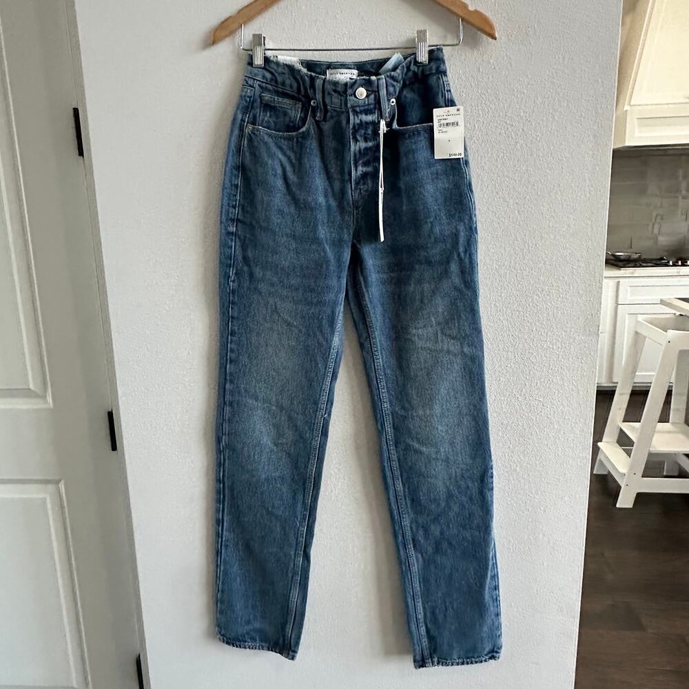 Good American Good 90'S Icon High Rise Straight Leg Jeans in Blue952